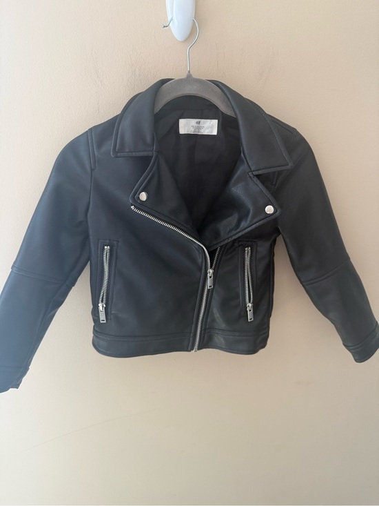 H&M Other - H&M leather bomber jacket size 6-7